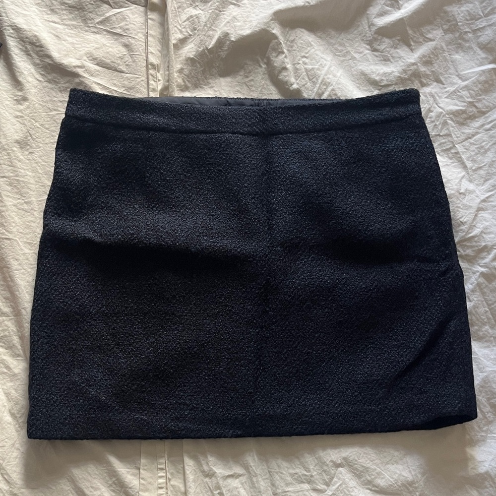 GAP Black Mini Skirt - Textured A-Line